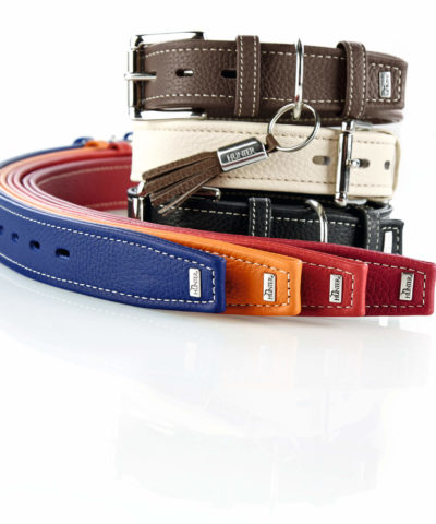 Cannes Leather Dog Collar