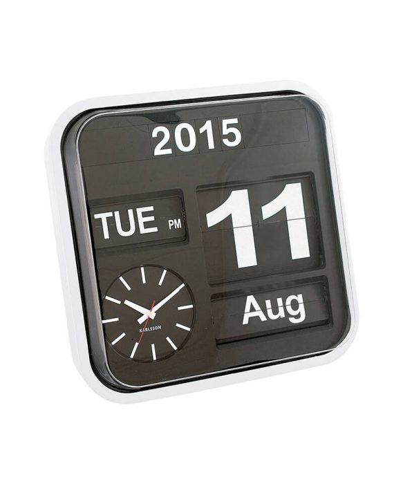 Karlsson Large Calendar Flip Clock Station Clock Corporate Clocks