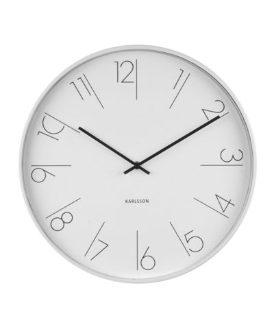 Karlsson Clock Elegant White
