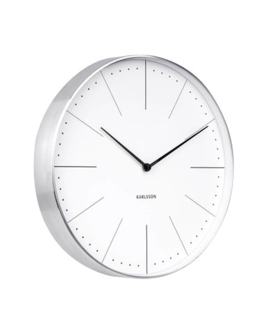 Karlsson Clock Normann White