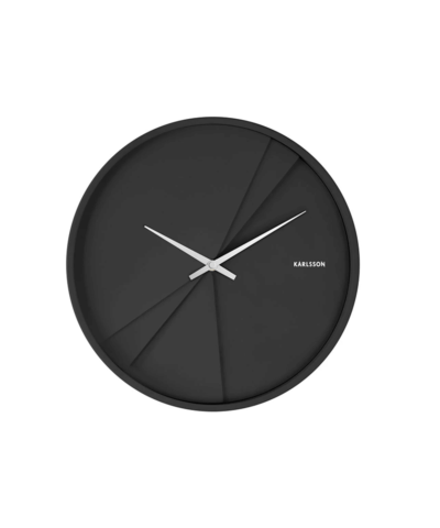 Karlsson Layered Lines Wall Clock - Black