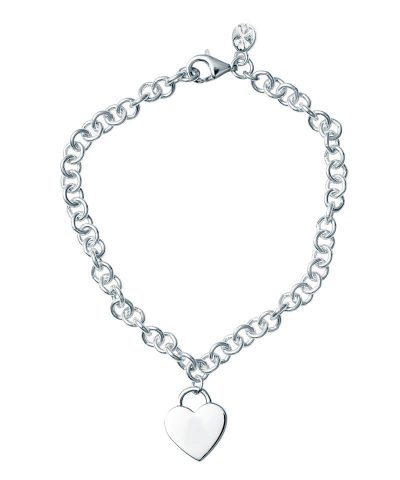 HEART PADLOCK CHARM BRACELET