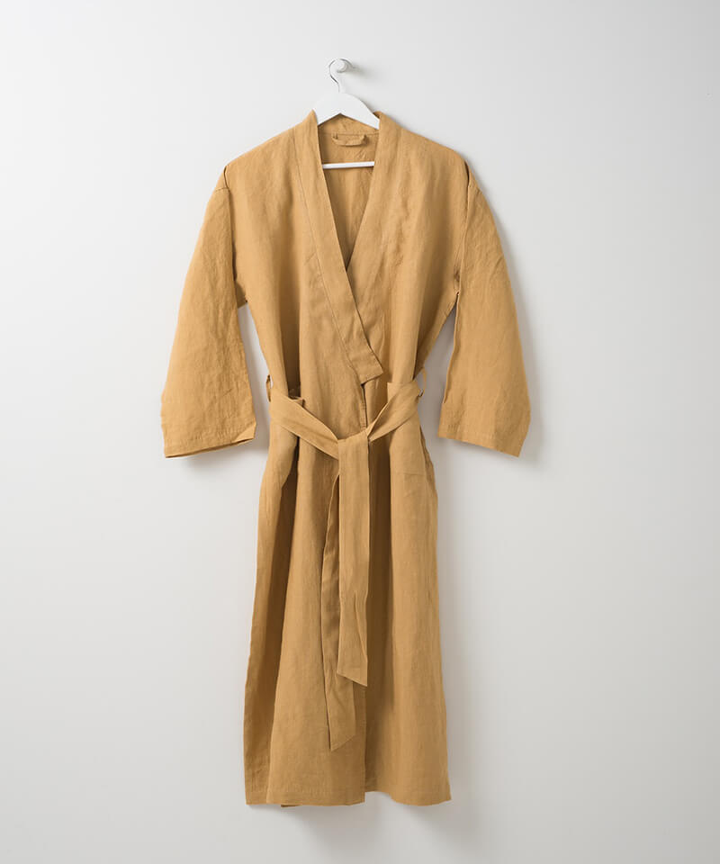 linen dressing gown