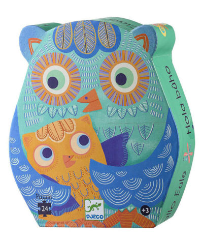 Hello Owl Silhouette Puzzle