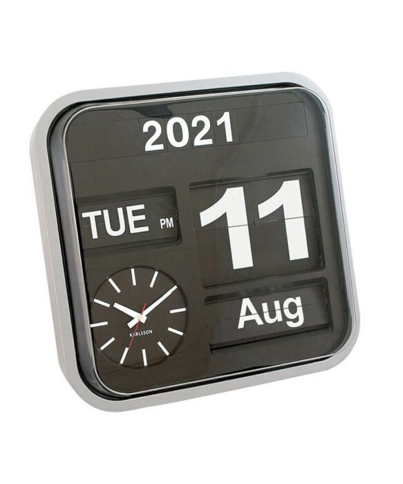 Karlsson Large Calendar Flip Clock | Station Clock | Corporate Clocks
