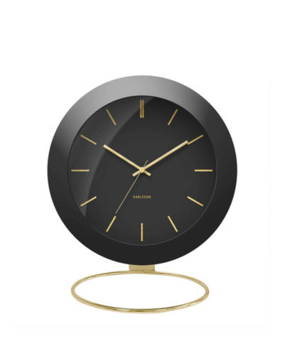 Karlsson Alarm Clock Globe - Black