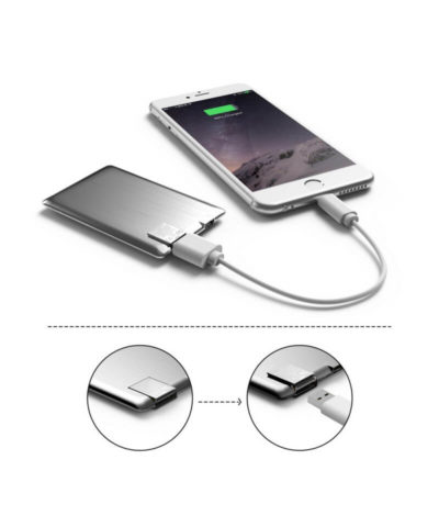 Ultra Slim Power Bank Card 1300mAh